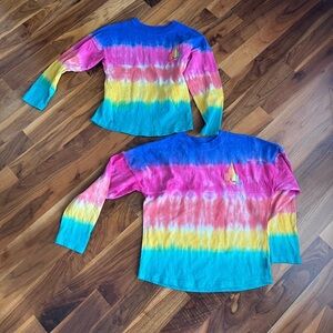 Disney World Tye Dye long sleeve top, USED